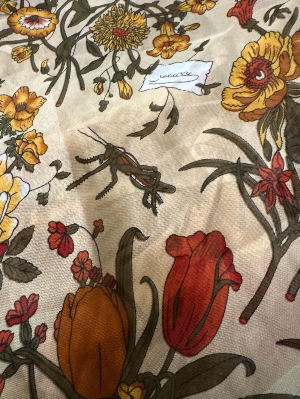 Gucci Vintage Silk Scarf Made in Italy - Picture 7 of 9